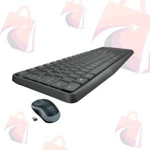 Combo Teclado e Mouse sem fio Logitech MK235 com Conexão USB, Pilhas Inclusas e Layout ABNT2